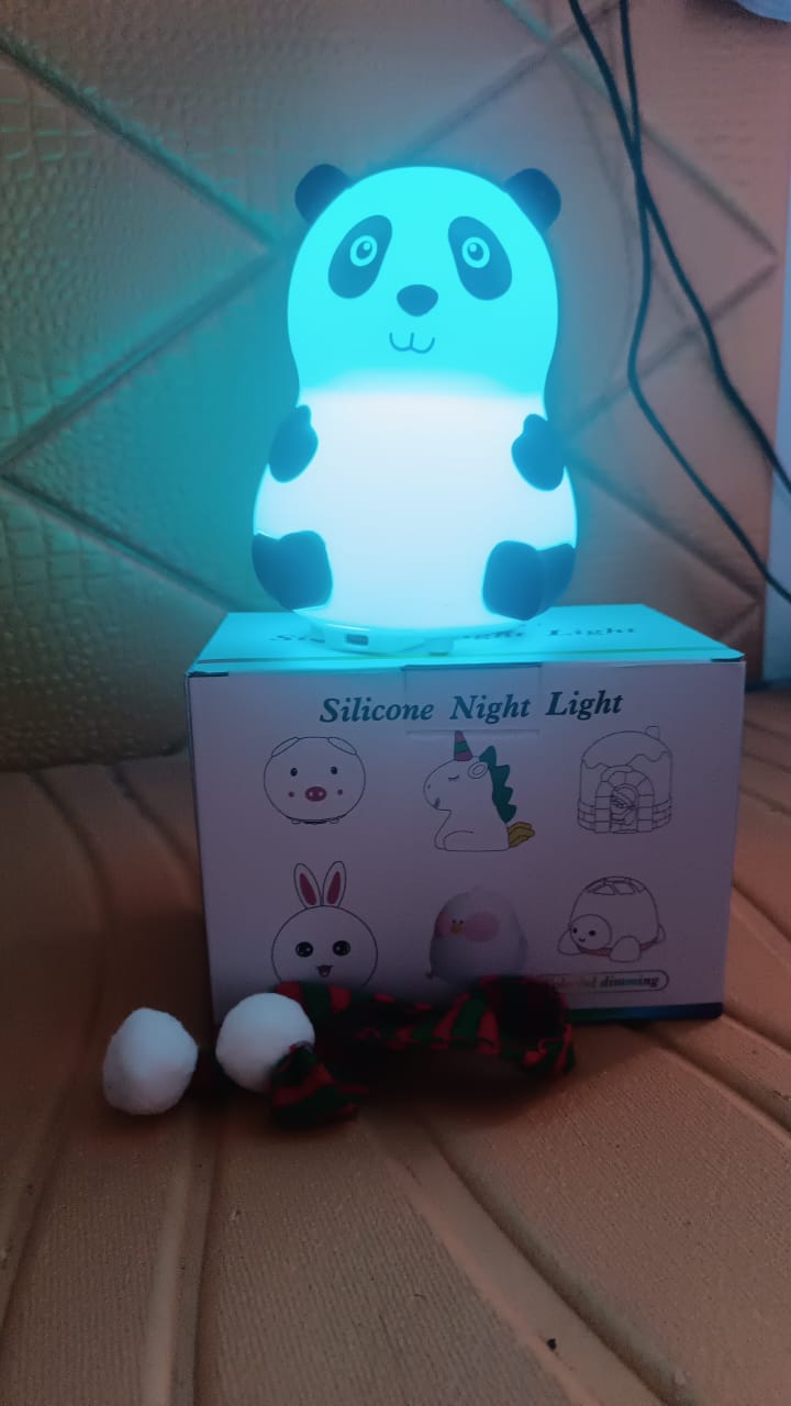 Panda 7-Color LED Silicone Touch Lamp (1 Pc) Panda 7-Color LED Silicone Touch Lamp (1 Pc)